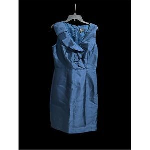 Adrianna Papell Blue Sleeveless Dress